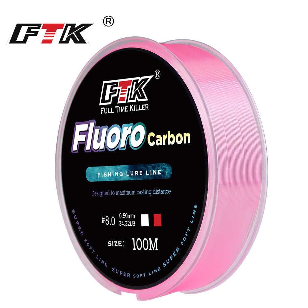 Copolymer Line - FTK 100m 4.13-34.32LB Fluorocarbon Vislijn 0.14mm-0.5mm