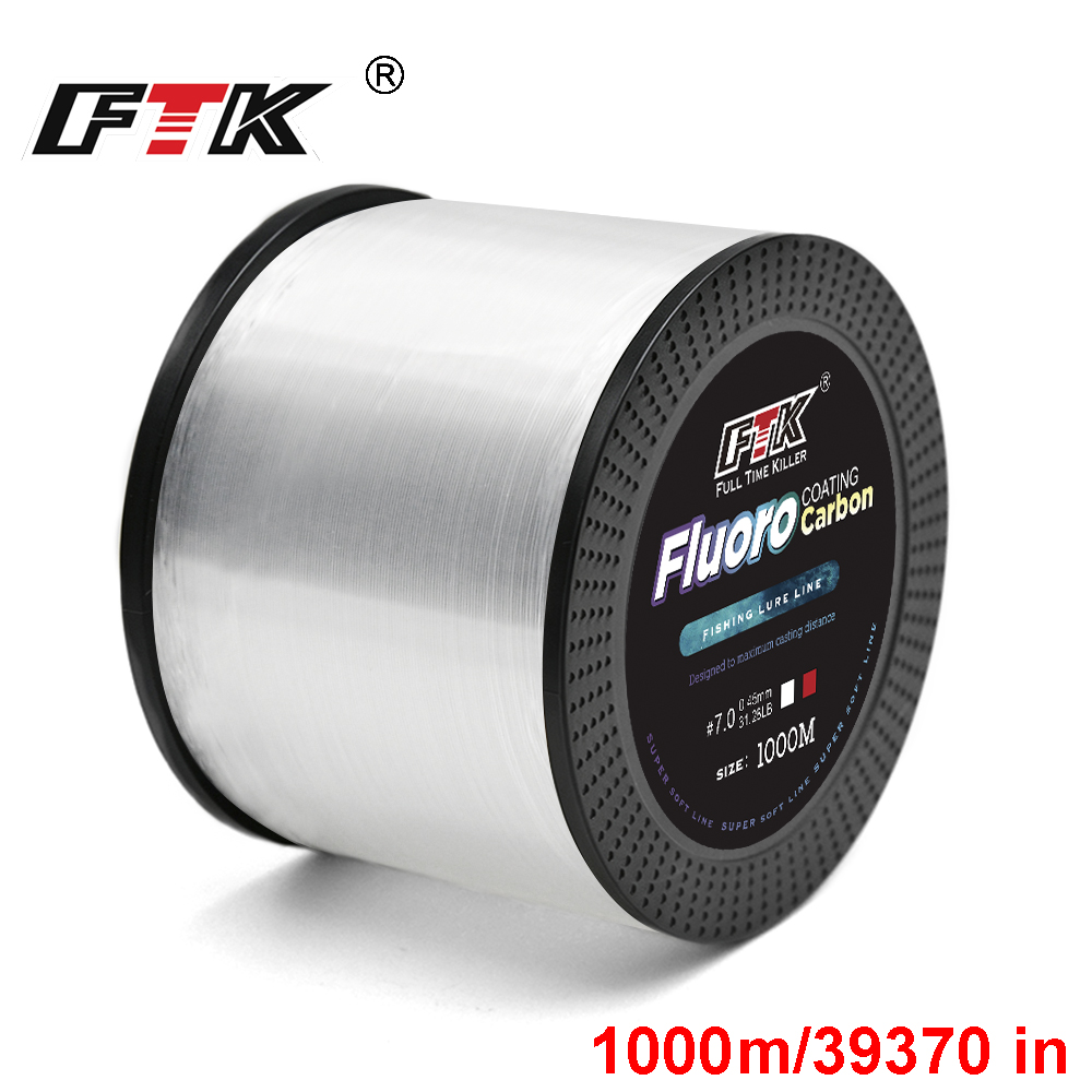 Fluorocarbon Line - FTK 1000M Nylon Vislijn Super Sterke