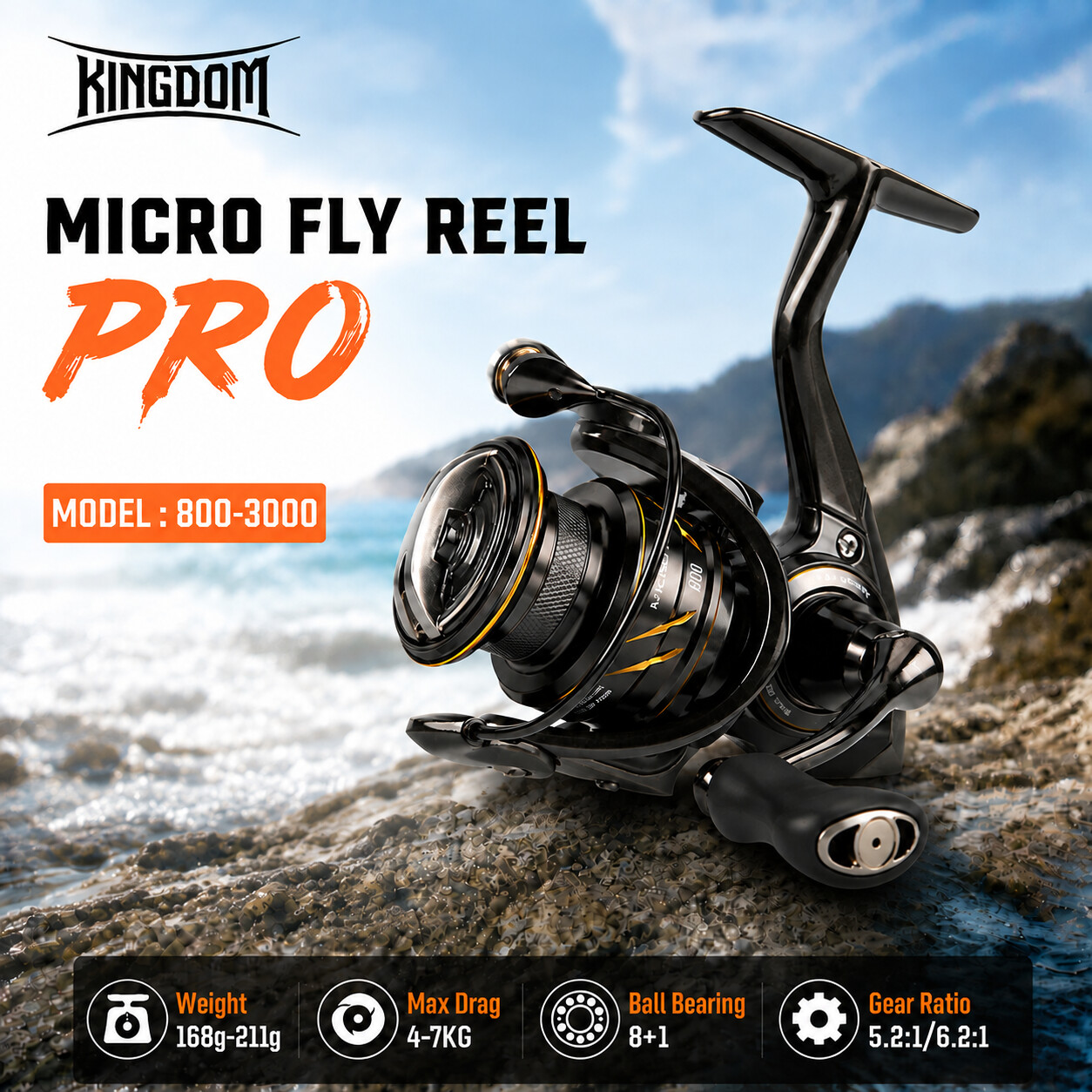 Abu Garcia Reel Revo - Kingdom Micro Fly Pro Vismolen Ultra