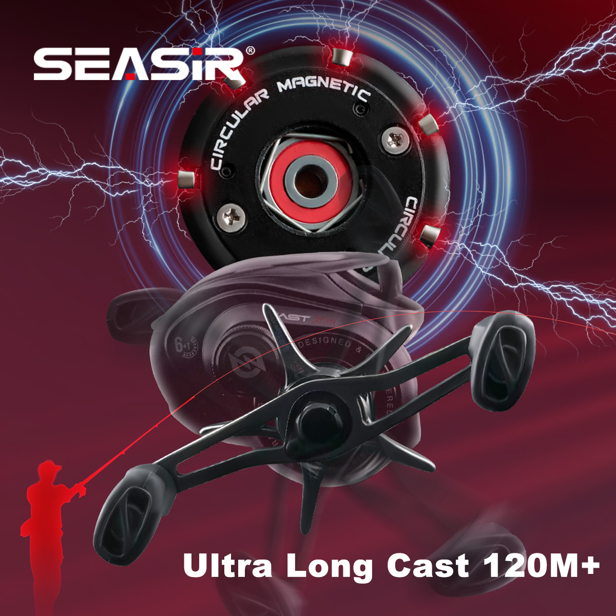 SEASIR CAST-X3 Baitcasting Ree - Abu Garcia Reel Max recensie en prijs