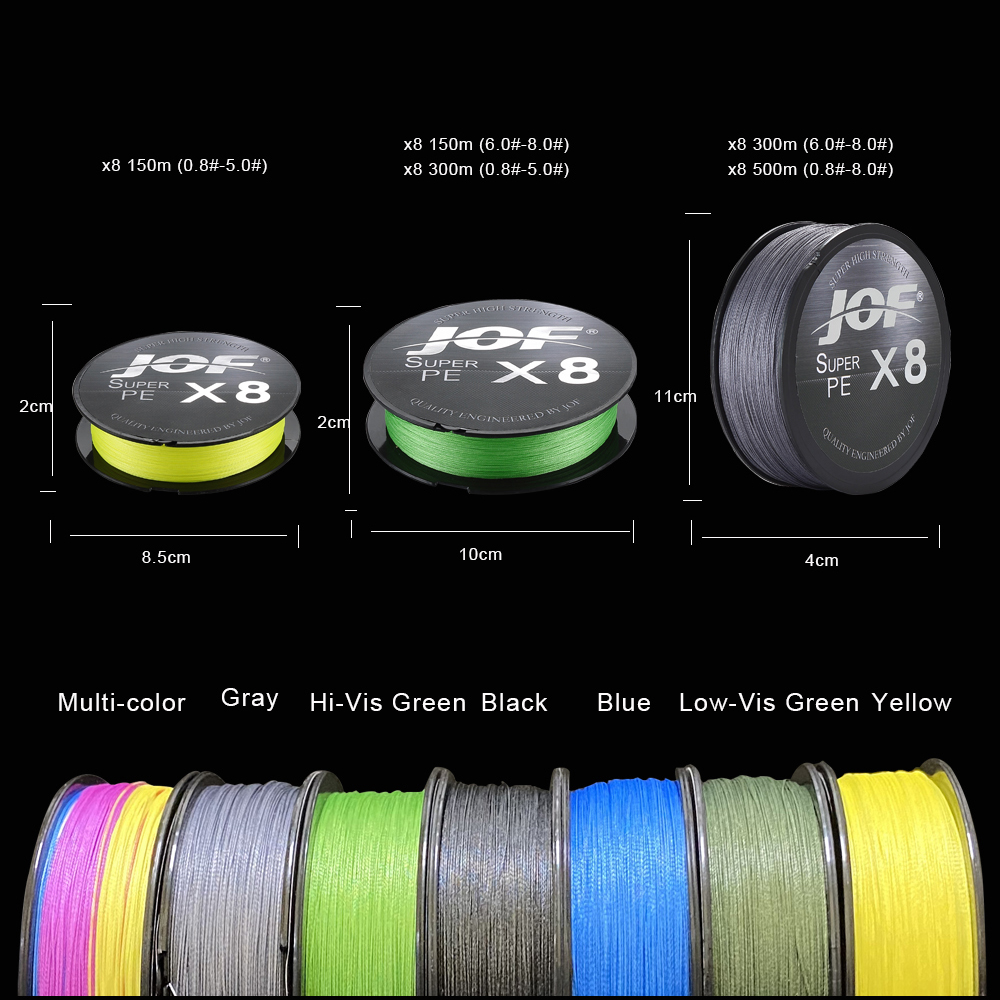 Jof Casting 8x 150M 300M 500M  - Copolymer Line recensie en prijs